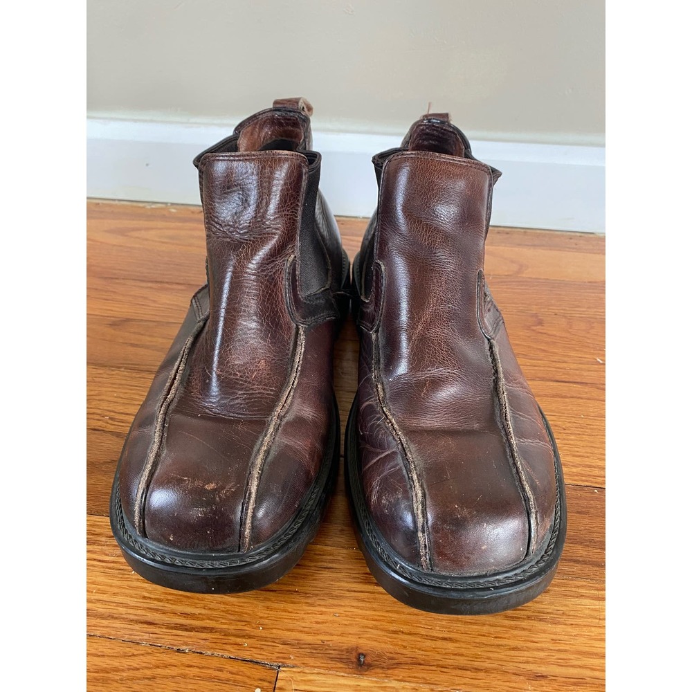 GBX Chelsea Boots Chunky Lug Leather Brown Men’s Sz 9.5